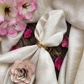 Vriksham Floral Mossanite Tilak Shape Stone Finger Ring-VV1982